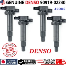 New 4x Ignition Coils For DENSO 2000-2016 Toyota & Scion xA xB I4, 90919-02240