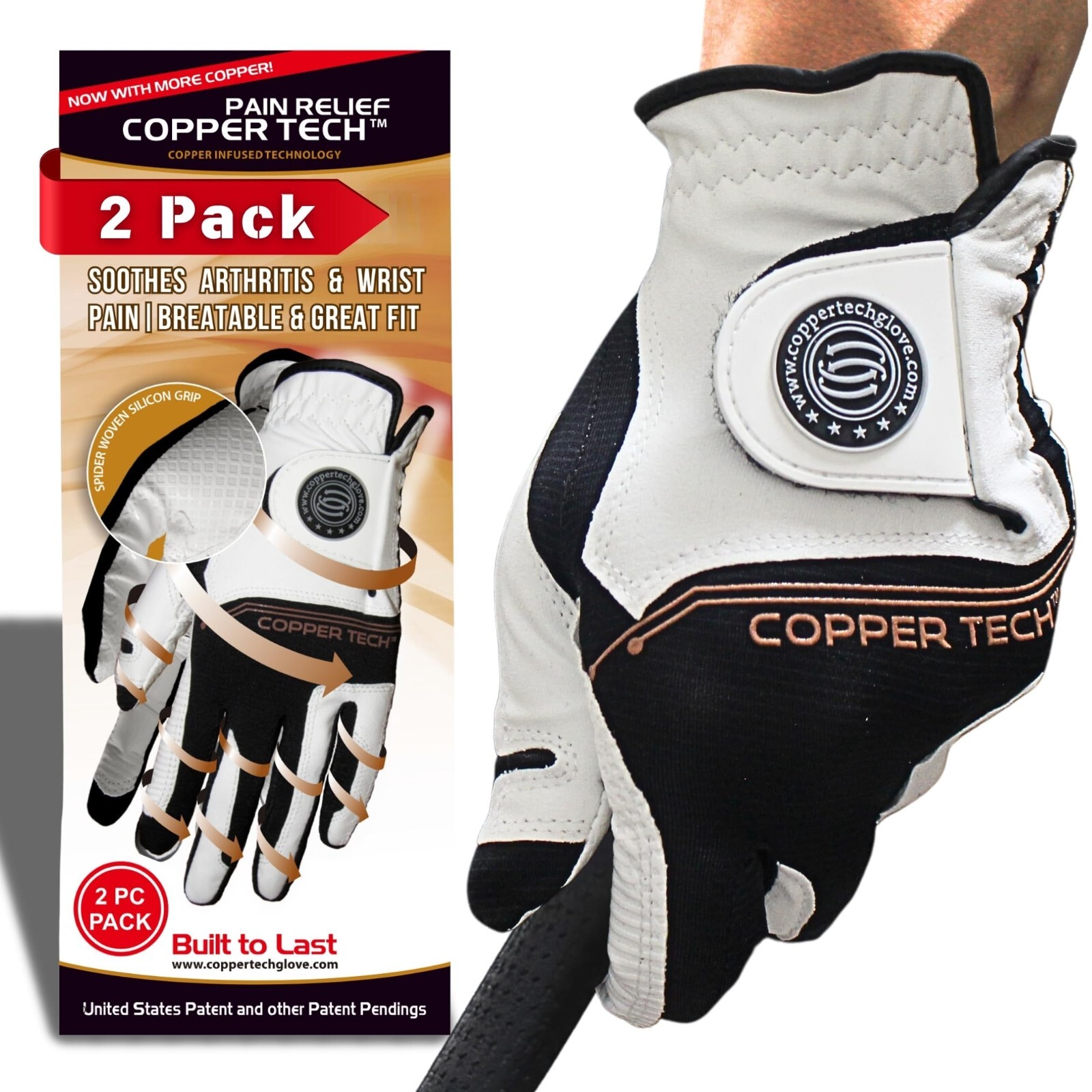 Gloves (2 Packs) - Joint Support For Golfers With Copper
