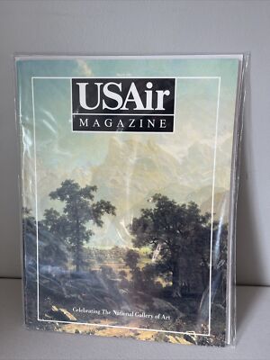 March 1991 USAIR  IN FLIGHT MAGAZINE RARE VINTAGE AIRLINE - The National Gallery