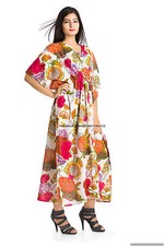 Neuf Indien Caftan Grande Taille Femme Décontracté Robe Boho Hippie Paréo Plage