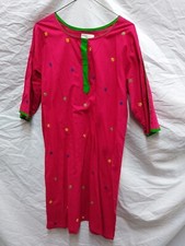 Indian Women's Flower Embroidery Straight Cotton Kurta Kurti Dress Top Tunic