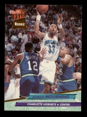 1992-93 FLEER ULTRA #234 ALONZO MOURNING ROOKIE RC CHARLOTTE HORNETS 
