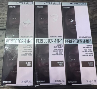 3 PK Maybelline Instant Age Rewind 4-In-1 Whipped Matte Makeup 05 DEEP New