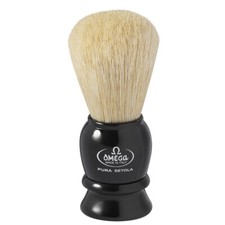 Silvertip With Black Handle And Schweineborste 0 29/32in Natural Bristle Omega