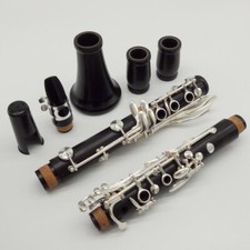 17 Keys Ebony Wood Bb Clarinets Professional Clarinets Silver Plated Keys