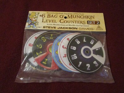 +6 Bag o' Munchkin Level Counters set 2 (2012) Conan Axe Cop Super Fu Impossible