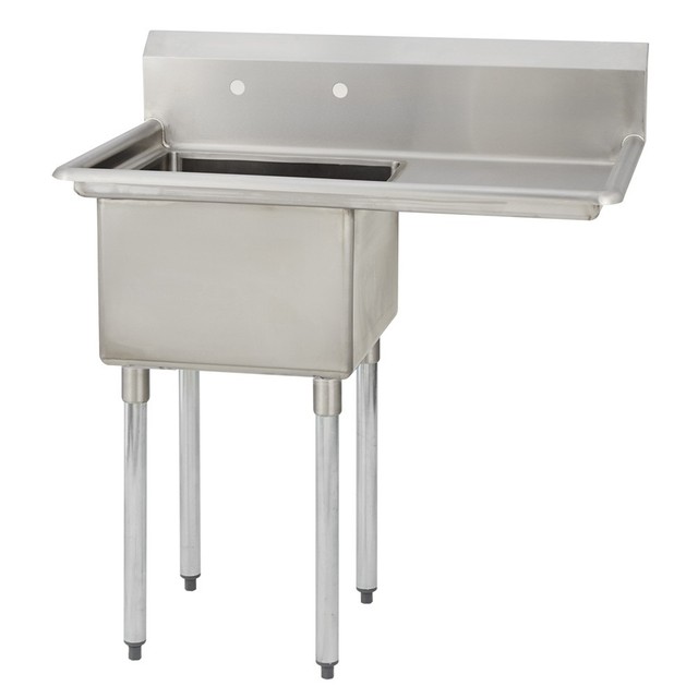 (1) One Compartment Commercial Stainless Steel Prep Pot Sink 36.5 x 25.