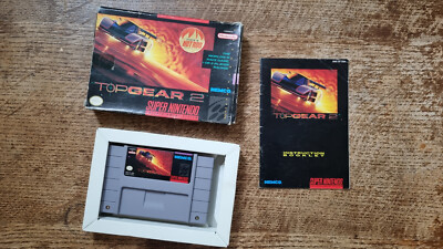 SNES SUPER NINTENDO - TOP GEAR 2 #RAC NTSC USA CIB