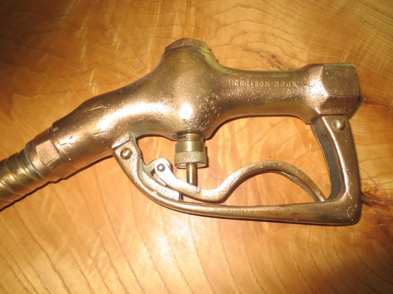 Antique Morrison Bronze Gas Nozzle 18 inches dubuque Iowa