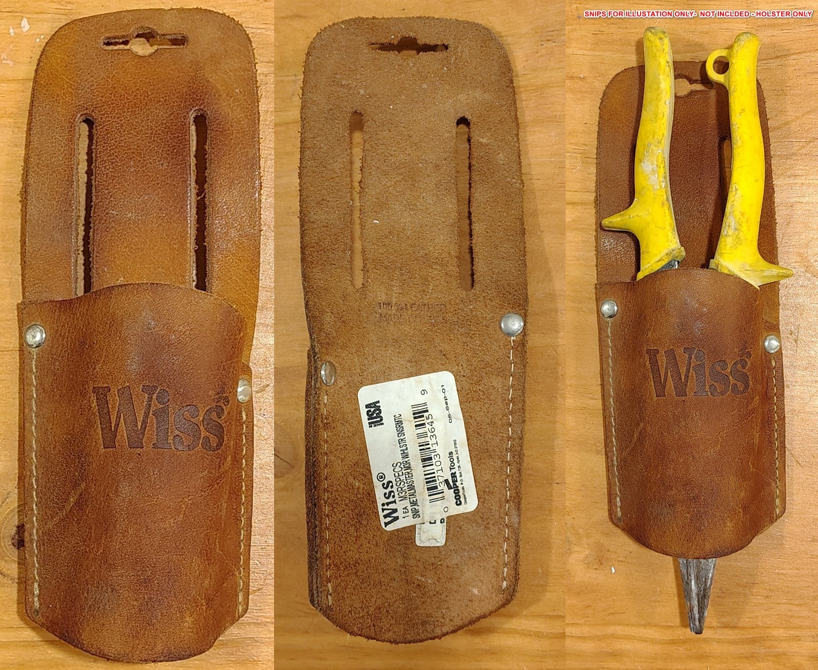 Wiss Leather Belt Holster Pouch Metalmaster Tin Snips M3RSPECS Made in USA!!!