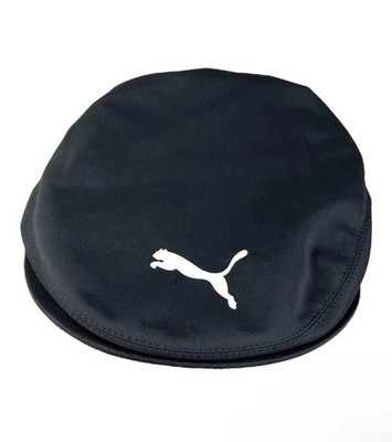 Puma Tour Driver Cap Cobra Cabbie Newsboy Hat Black Flex Fit Size
