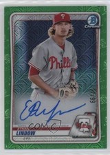 2020 Bowman Chrome Mega Box Mojo Green Refractor /99 Ethan Lindow Auto v9t