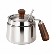 Edelstahl Chili &Ouml;l Glas mit Deckel Hitzebest&auml;ndig f&uuml;r das t&auml;gliche Kochen