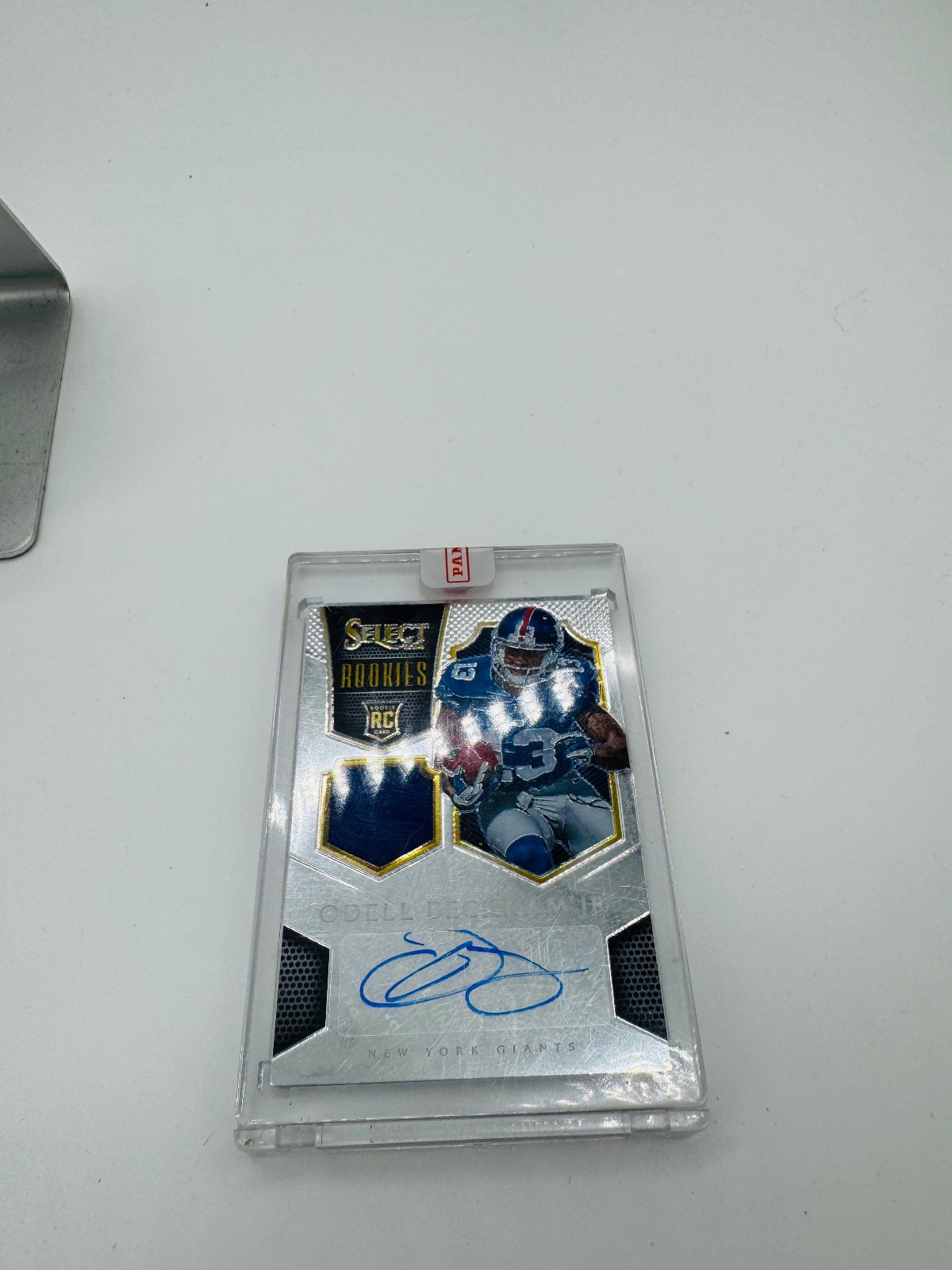 2014 Panini Select Odell Beckham Jr. Rookie Auto Patch 09 / 49 football view 2