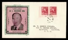 DR WHO 1951 CANADA FDC PRIME MINISTER KING JCR CACHET PAIR M70512
