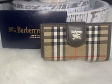 Brand New Vintage Burberrys Nova Check 4 Hook Key Case Wallet W/ Box Authentic