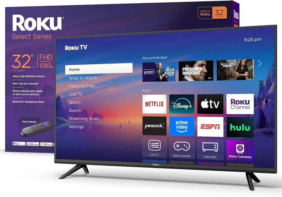 Roku 32 Inch Class Select Series Full HD LED Smart TV (2025)