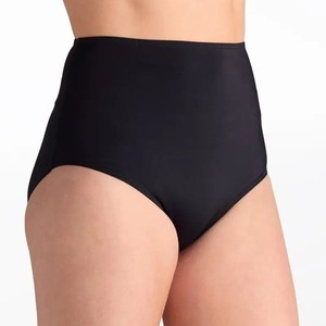 Weissman Dancewear Classic Dance Briefs in Black Color and size Adult MA (8-10)