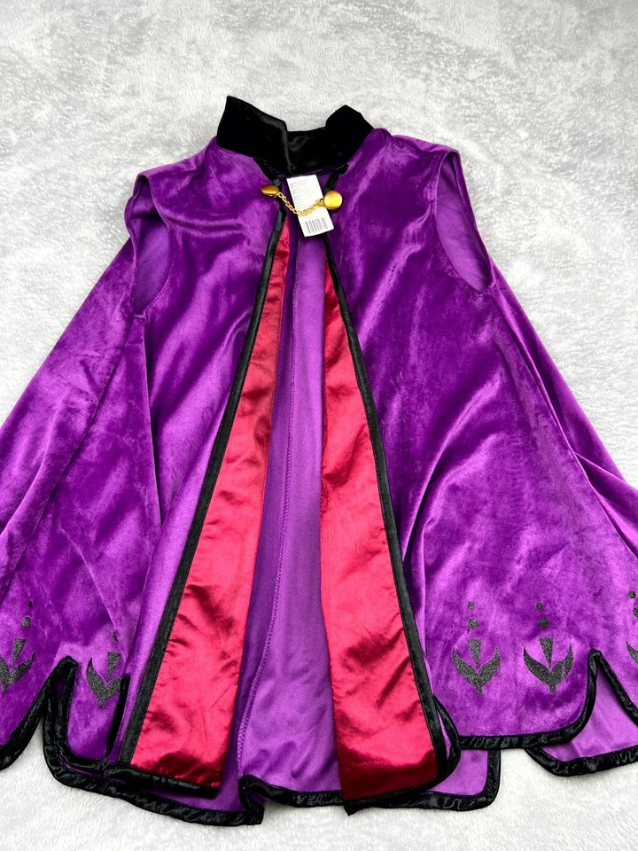 Disney Frozen II Anna Halloween Costume Fancy Dress Girls 3T-4T Purple Black - Image 3 of 4