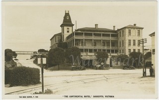 Continental Hotel Sorrento Victoria. C. 1913. Original real photo postcard.