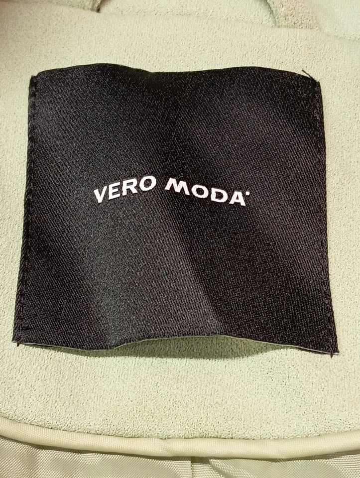 VERO MODA Blazer largo Mujeres Blazer Talla EU 38 verde look casual - Imagen 4 de 4