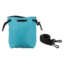 1 PCS Camera Bag with Drawstring Storage, Small PU Protective Case, Sky Blue