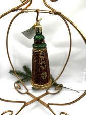 Old World Christmas OLD CAPE HENRY LIGHTHOUSE Glass Ornament w/ OWC Box