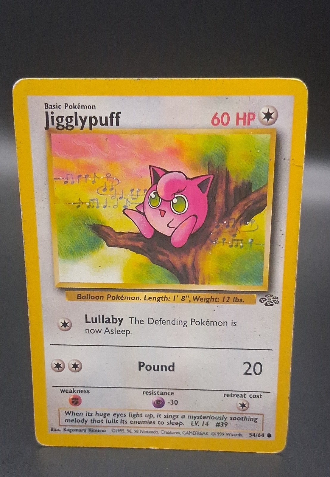 Pokemon TCG Jigglypuff 54/64 Jungle Regular 1999 WOTC LP