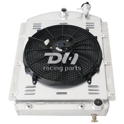 3 Row Alu Radiator+Shroud+Fan For Chevy Truck Pickup V8 Small Block 1941-1946 45