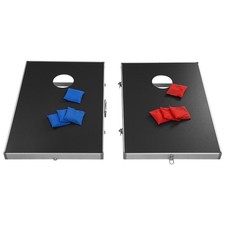Bean Bag Toss Portable Professional Cornhole Game Set 8 Bean Bags 2 Play Boards