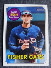 2018 Topps Heritage Minor League  #132 Cavan Biggio Fisher Cats Card