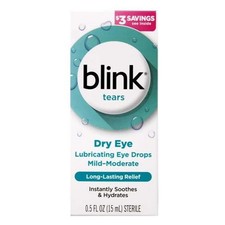 Bausch + Lomb Blink Tears Dry Eye Lubricating Eye Drops 0.5oz / 15ml