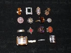 Jewelry Lot Vintage Ring Rings Costume Cocktail Cluster & More Ladies [936D]