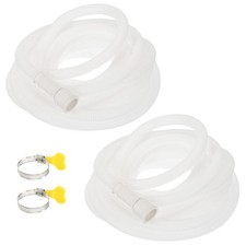 2 Set 22.96ft Air Conditioner Drain Universal AC Drain Connector Hose with Clamp
