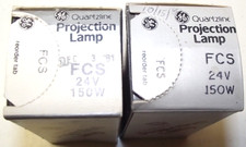 ONE GE General Electric FCS 24V 150W Quartzline Projection Lamp Bulb Carousel