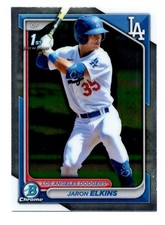 Jaron Elkins 2024 Bowman Chrome Prospects 1st Bowman #BCP-106 Dodgers