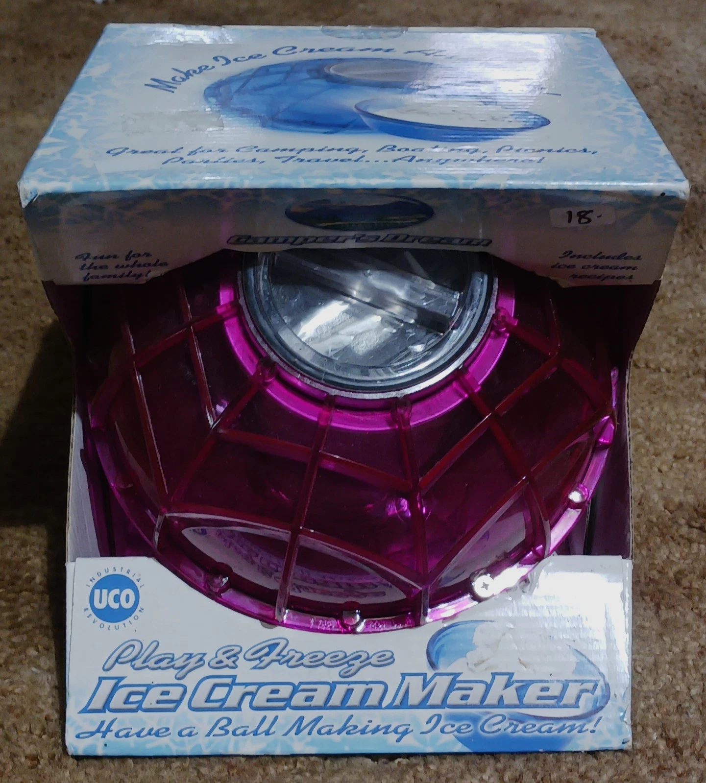 UCO PLAY & FREEZE: "Ice Cream Maker" Purple NIB- 2004