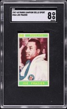 1967 Joe Frazier Panini Campioni Dello Sport #464 SGC 8 Boxing ROOKIE POP 1, 1^!
