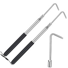 2 Pcs 11.42 to 42.72 RV Awning Rod Opener Easy Reach Telescopic Puller RV