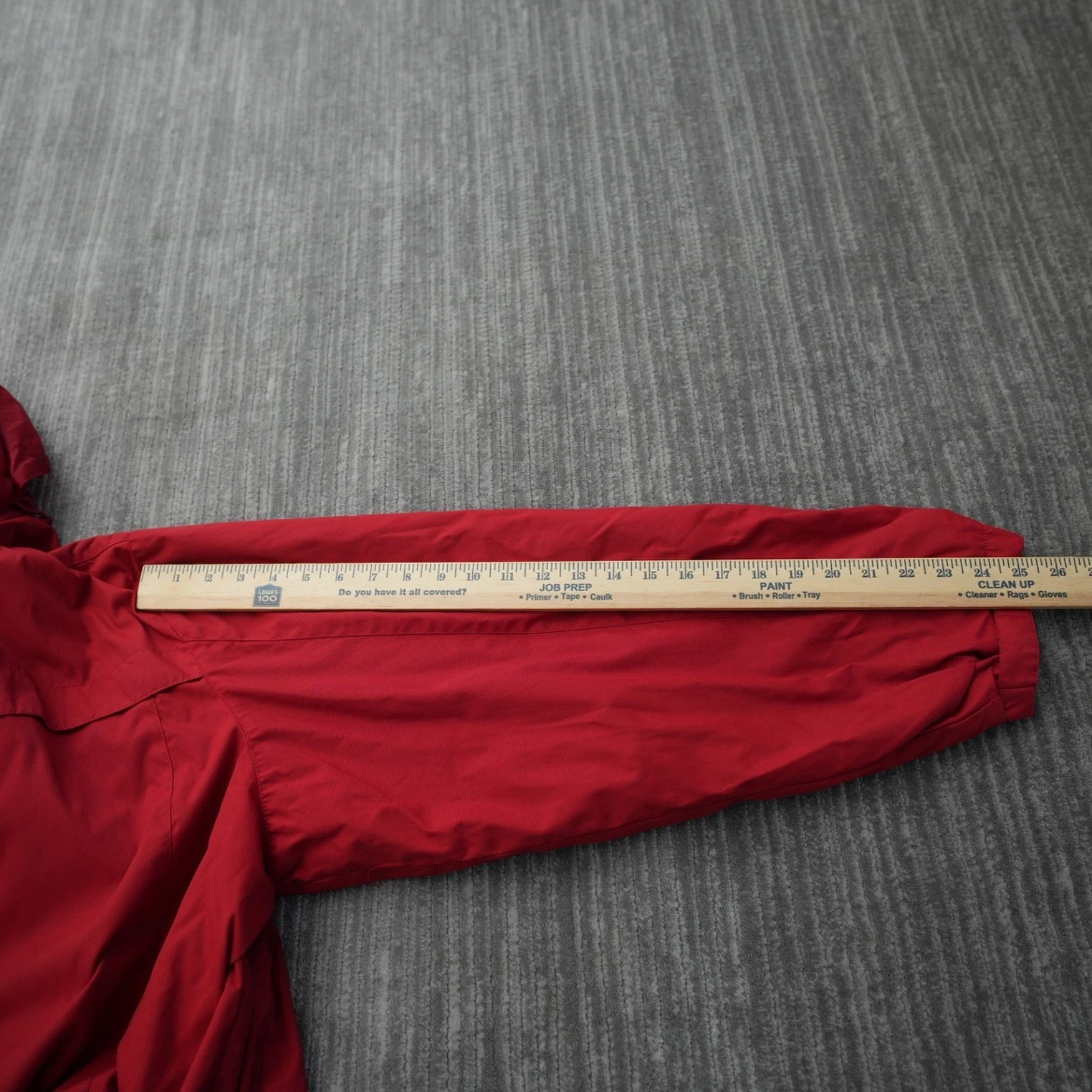 GH Bass Jacket Men Full ZIp Broken Hoodie Windbreaker Red Pockets Nylon 2XL - product detail image 8