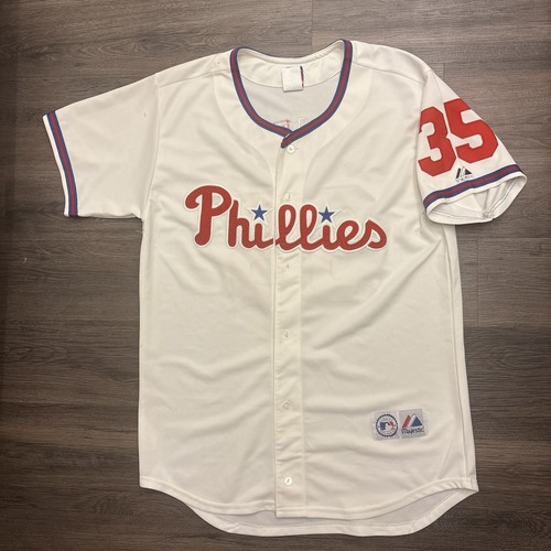 maillot Majestic des Phillies de Philadelphie MLB vintage