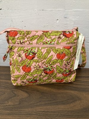 Vera Bradley Tomatoes Heritage Trio Zip Hipster Purse Crossbody New V576