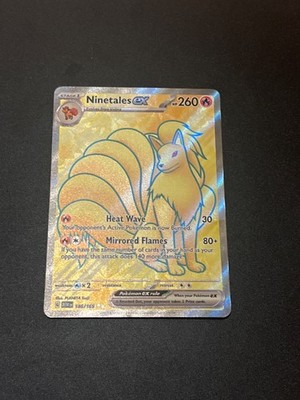 Pokemon Ninetales ex 186/165 Full Art Scarlet & Violet 151 English NM
