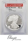 2012-S Proof American Silver Eagle Coin and Currency Set FS Mercanti PCGS PR70