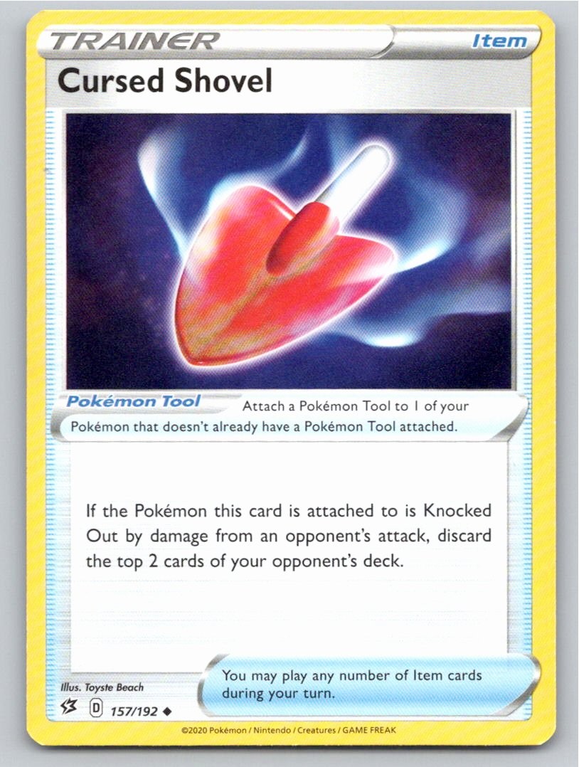 2020 POKEMON CURSED SHOVEL REBEL CLASH 157/192 UC NM A59789 FREE S&H