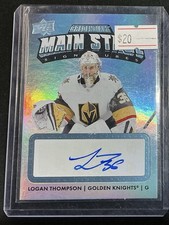 2022-23 Upper Deck Credentials Main Stage Signatures Logan Thompson Vegas