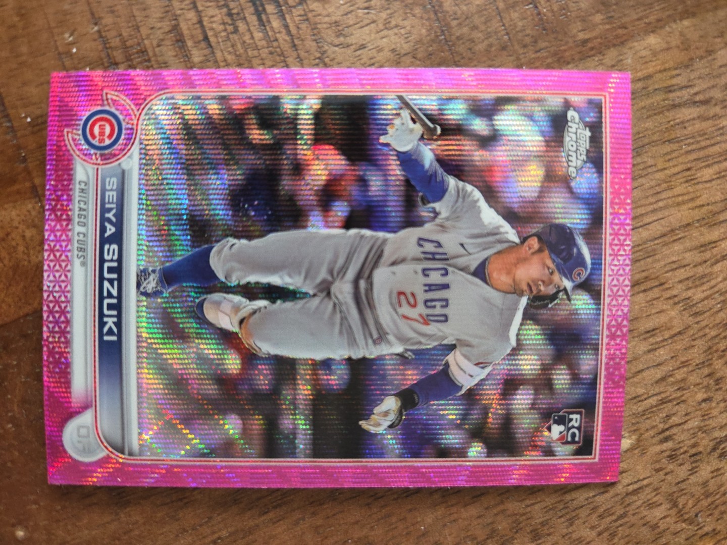 2022 Topps Chrome Update Series - Seiya Suzuki #USC115 Pink Wave Refractor (RC)
