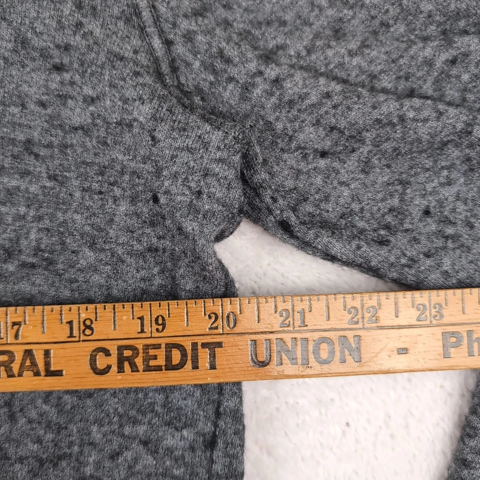 The Northface Sweater Mens Large Wool Blend Quarter Zip Pullover Knit Gray - Image 3 of 4