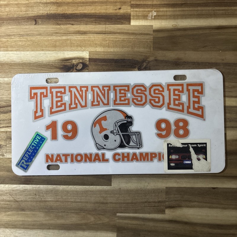 1998 National Champions Tennessee License Tag