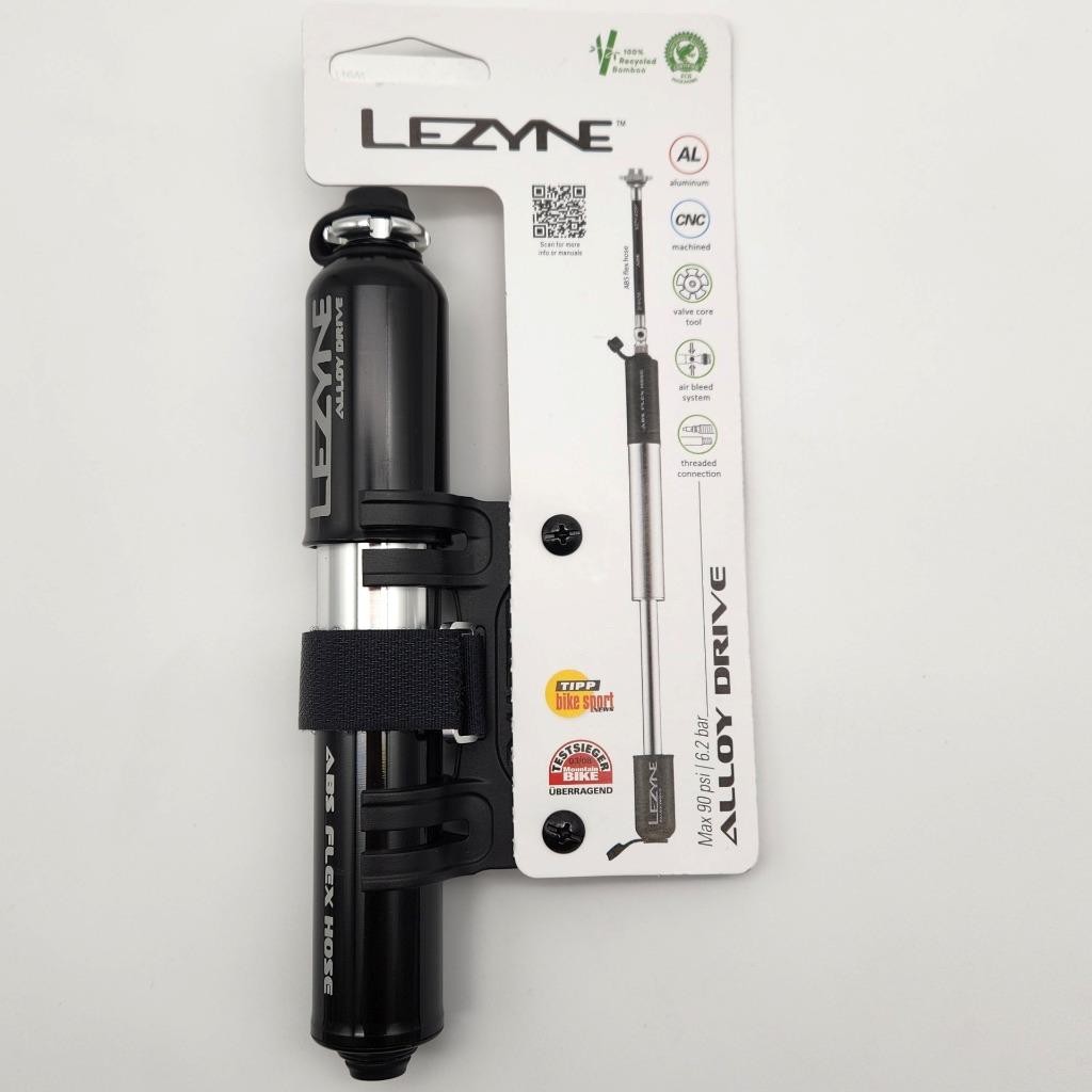 Lezyne ABS Alloy Drive Small Bike Hand Pump Frame Mount Black/Polished Silver